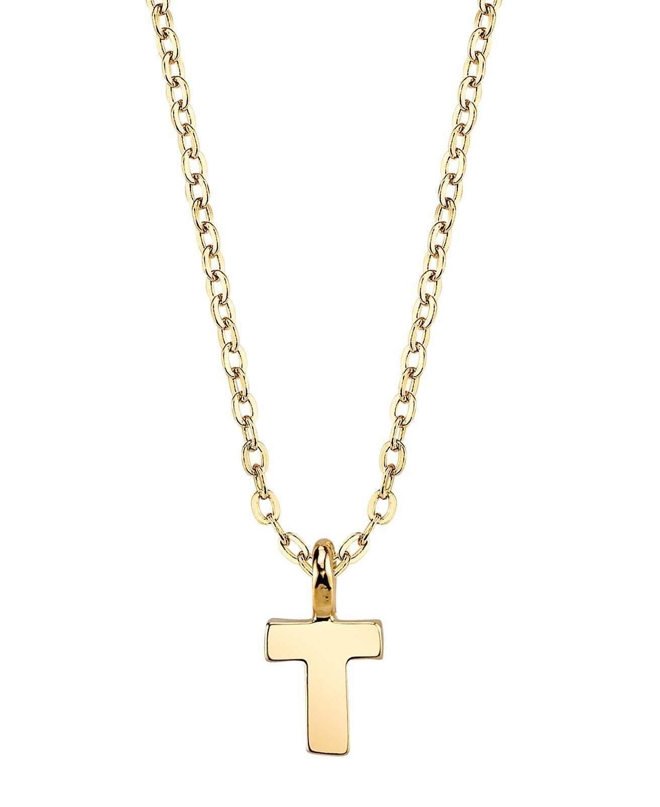 1928 Jewelry Initial Letter Pendant Necklace 20"