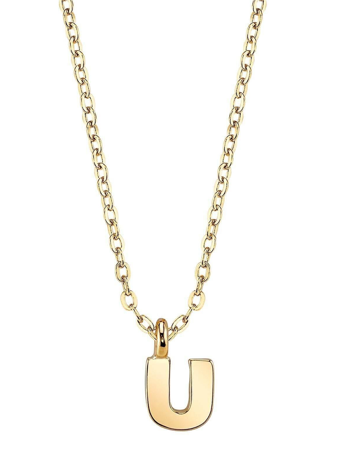 1928 Jewelry Initial Letter Pendant Necklace 20"
