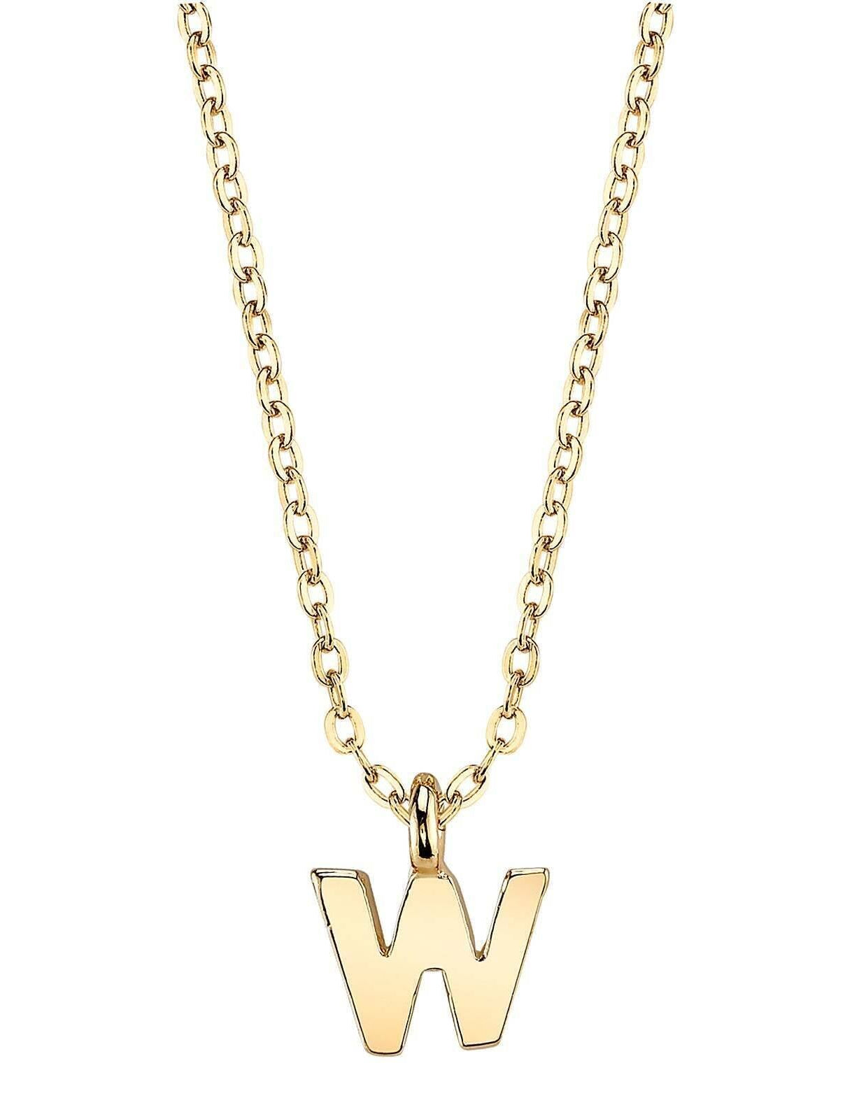 1928 Jewelry Initial Letter Pendant Necklace 20"