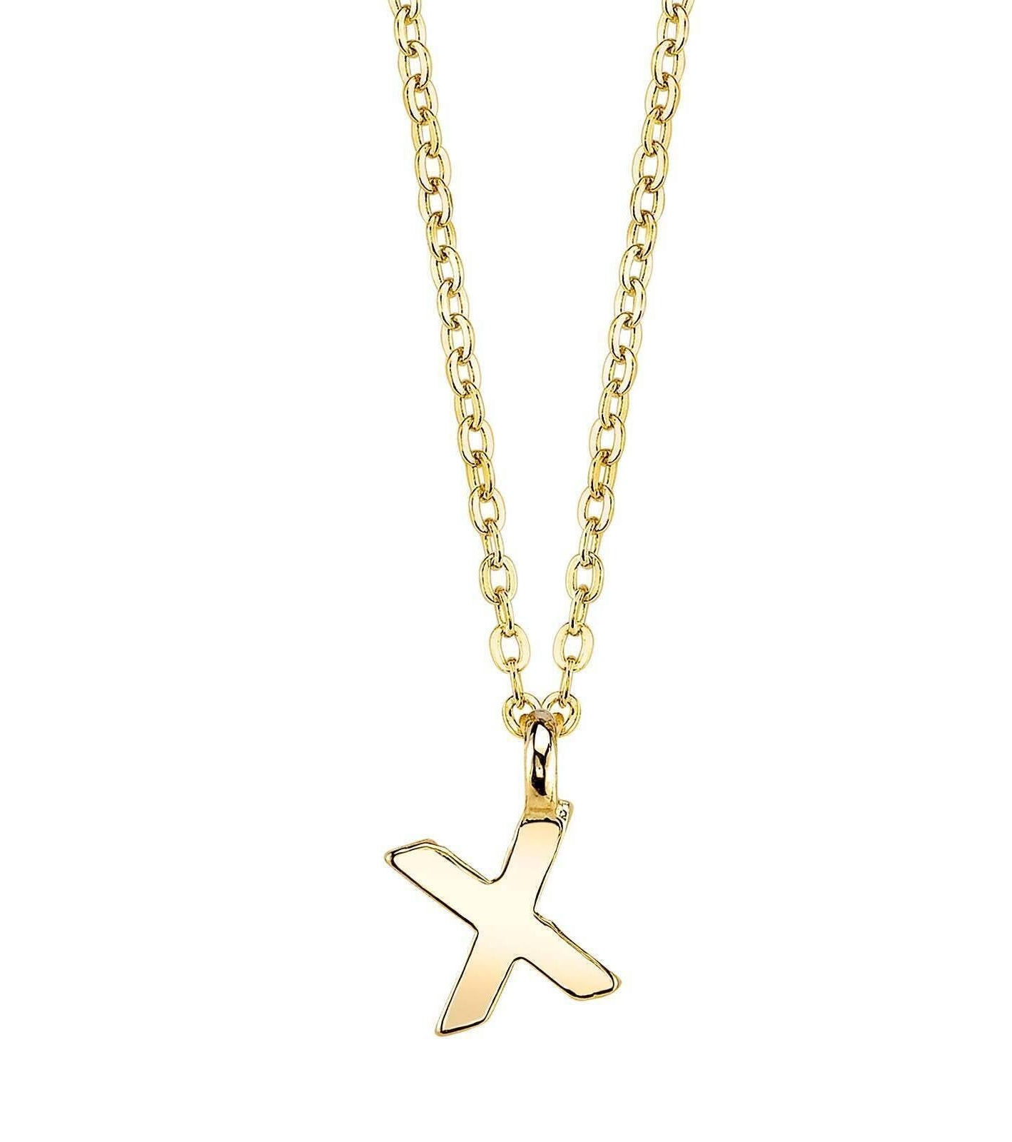 1928 Jewelry Initial Letter Pendant Necklace 20"