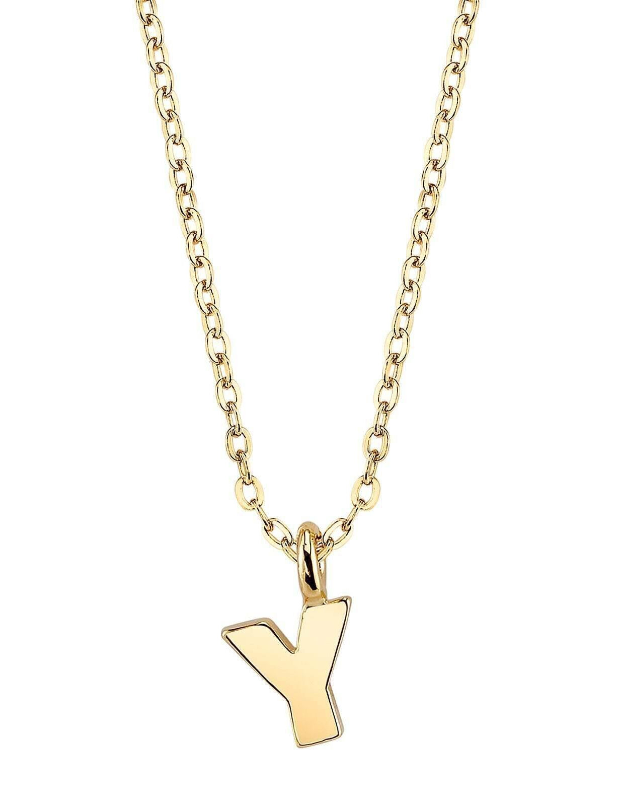 1928 Jewelry Initial Letter Pendant Necklace 20"