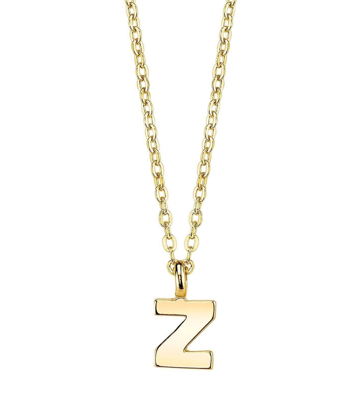 1928 Jewelry Initial Letter Pendant Necklace 20"
