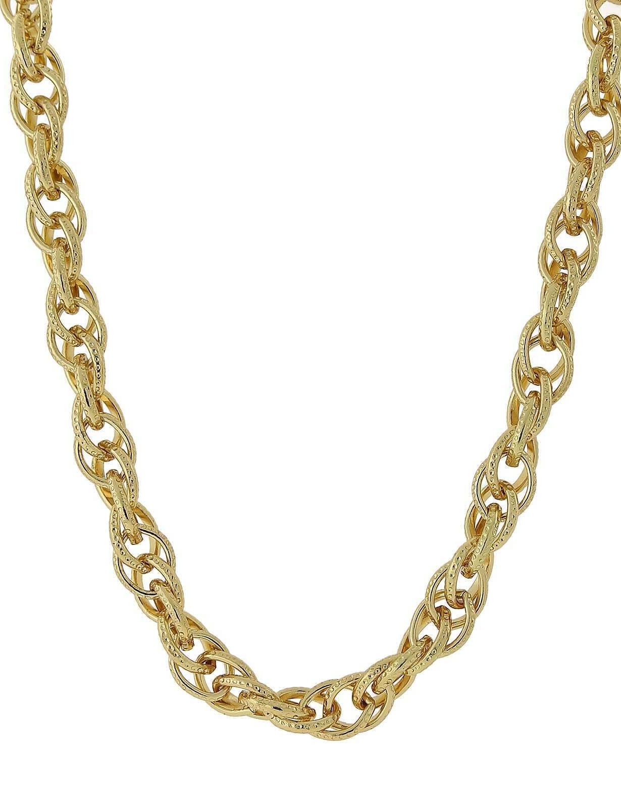 2028 Jewelry Double Link Chain Necklace 18"