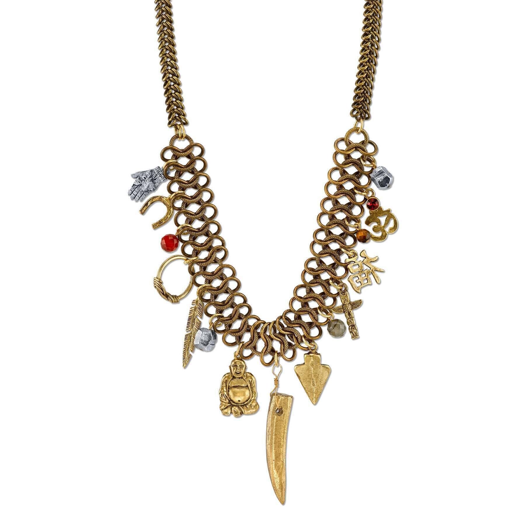 T.R.U. Lucky Charms Vintage Chain Necklace 16" + 3" Extender