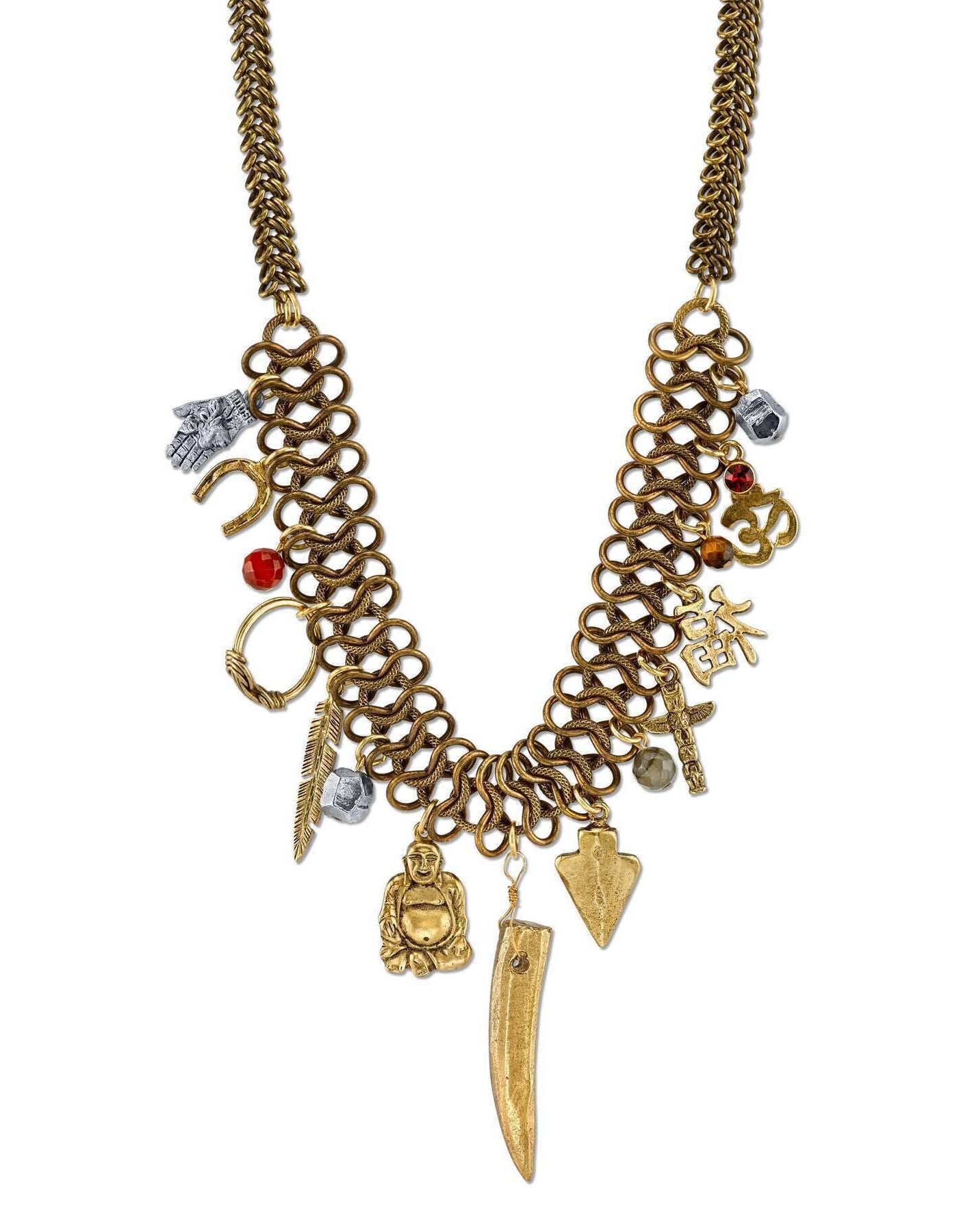 T.R.U. Lucky Charms Vintage Chain Necklace 16" + 3" Extender