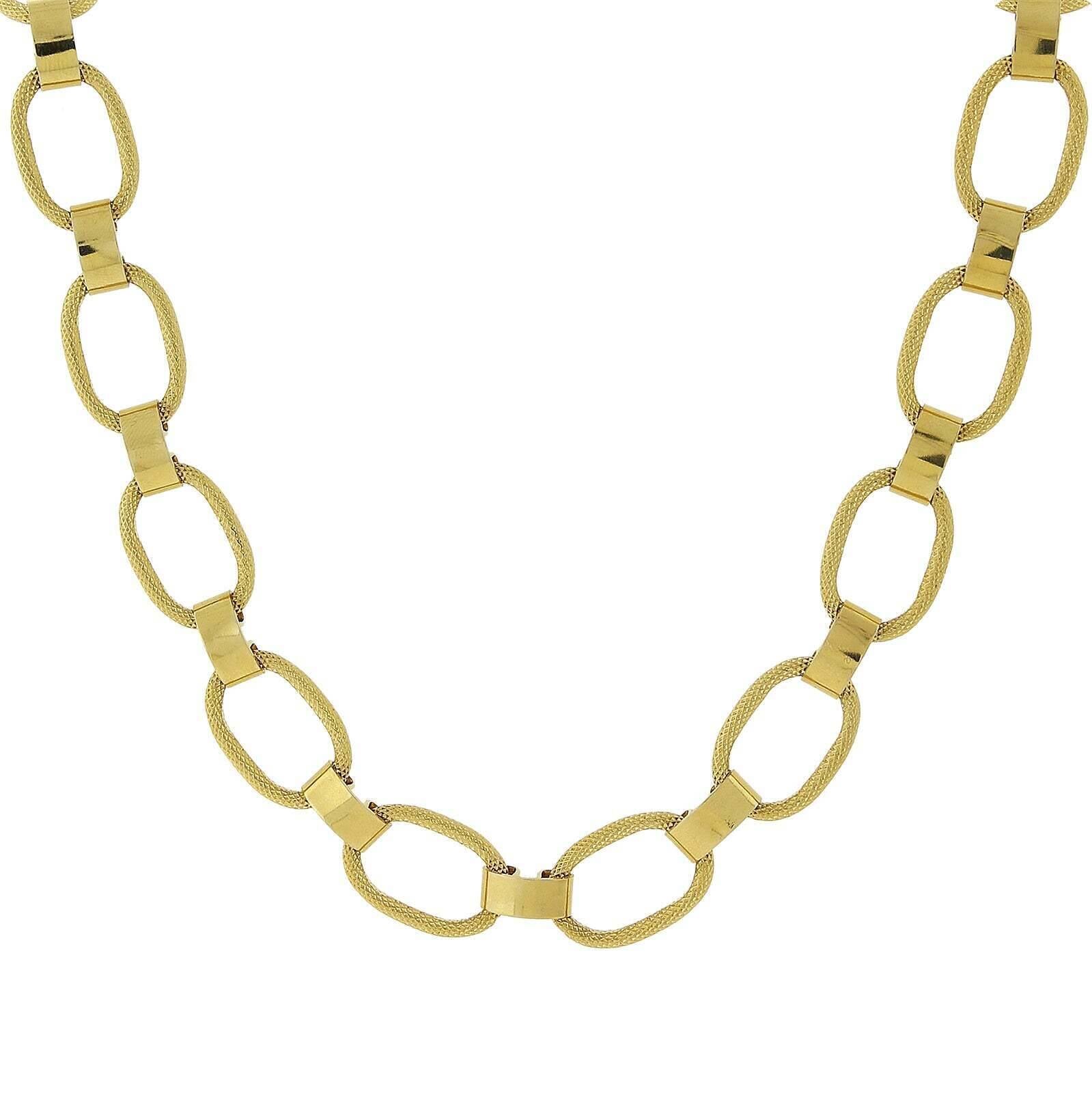 1928 Jewelry Classic Textured Link Necklace 18"