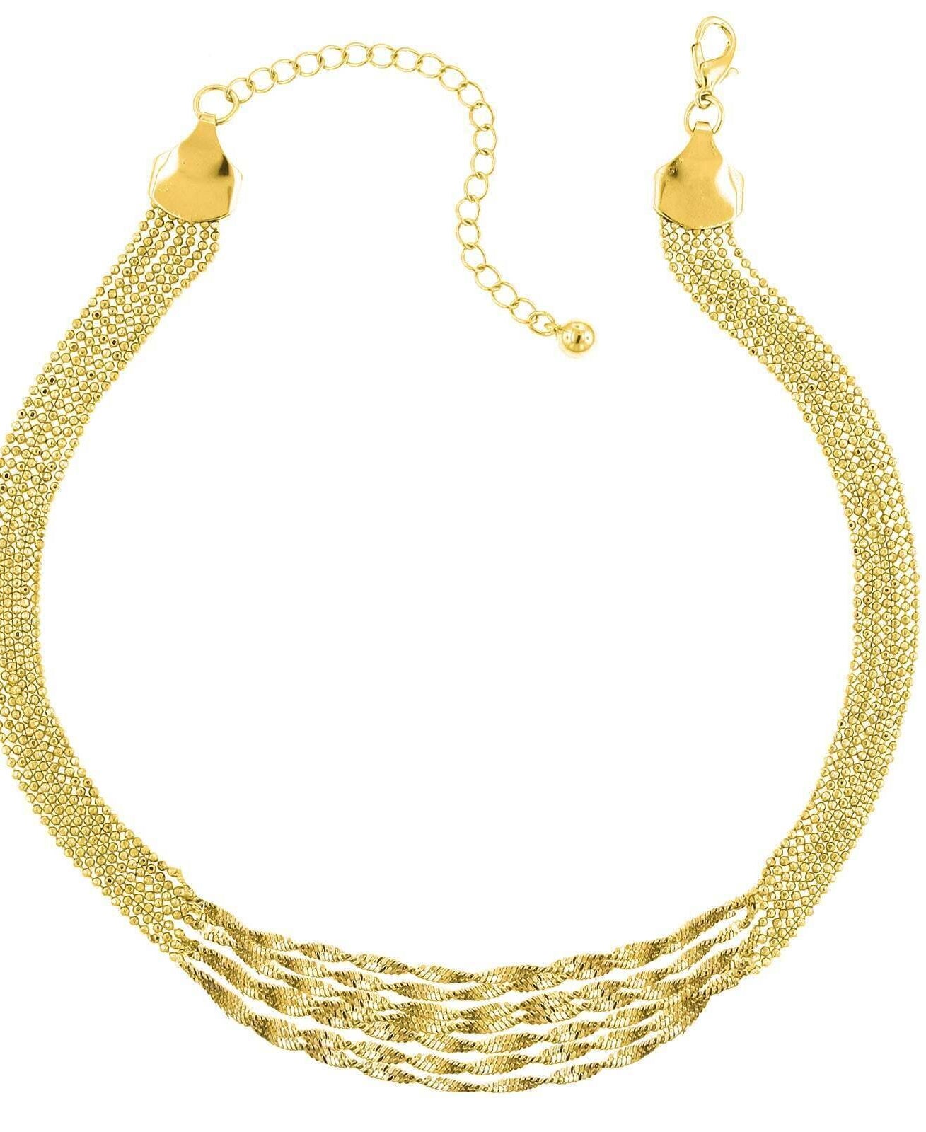 2028 Jewelry Multi Twist Chain Necklace 16" + 3" Extender