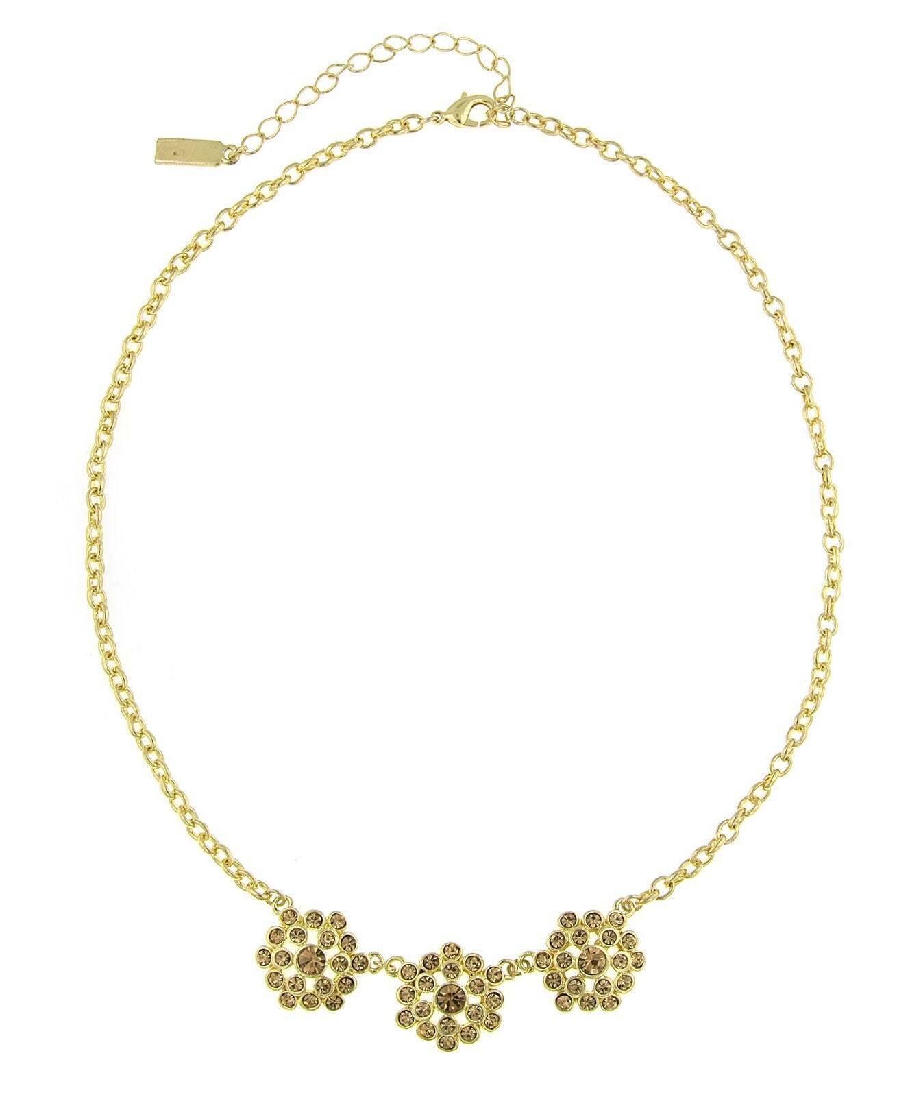 2028 Jewelry Light Colorado Cluster Station Collar Necklace 16" + 3" Extender