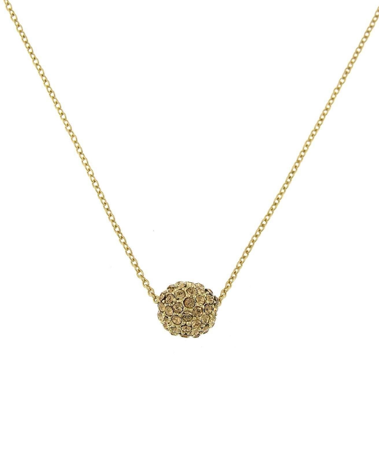 2028 Jewelry Crystal Fireball Pendant Necklace 16"