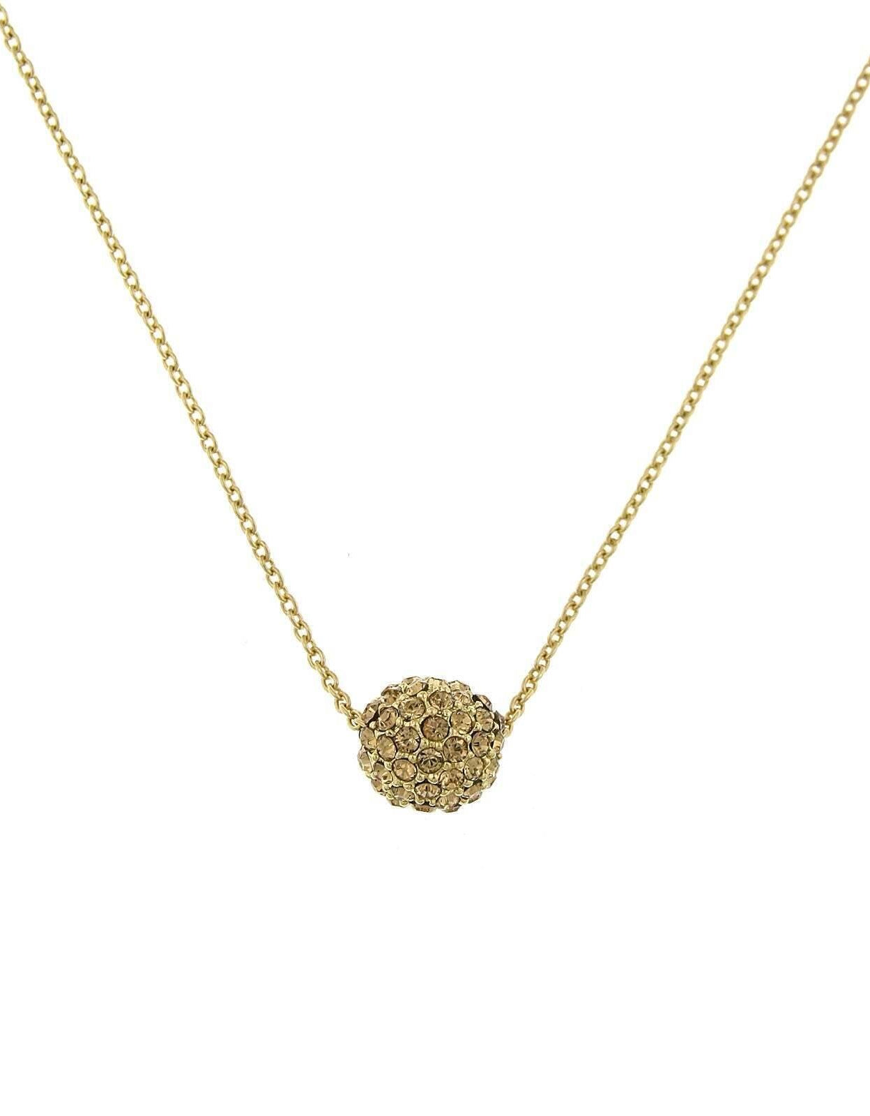 2028 Jewelry Crystal Fireball Pendant Necklace 16"