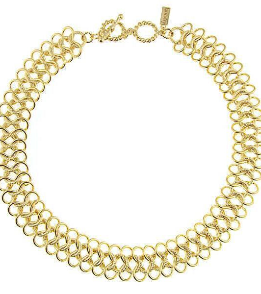 2028 Jewelry Ornate Link Collar Necklace 16