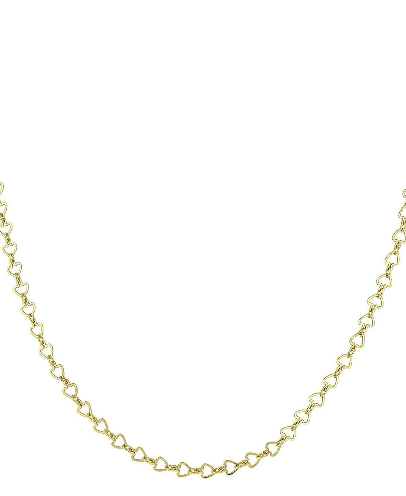1928 Jewelry Gold Heart Chain Necklace 16"