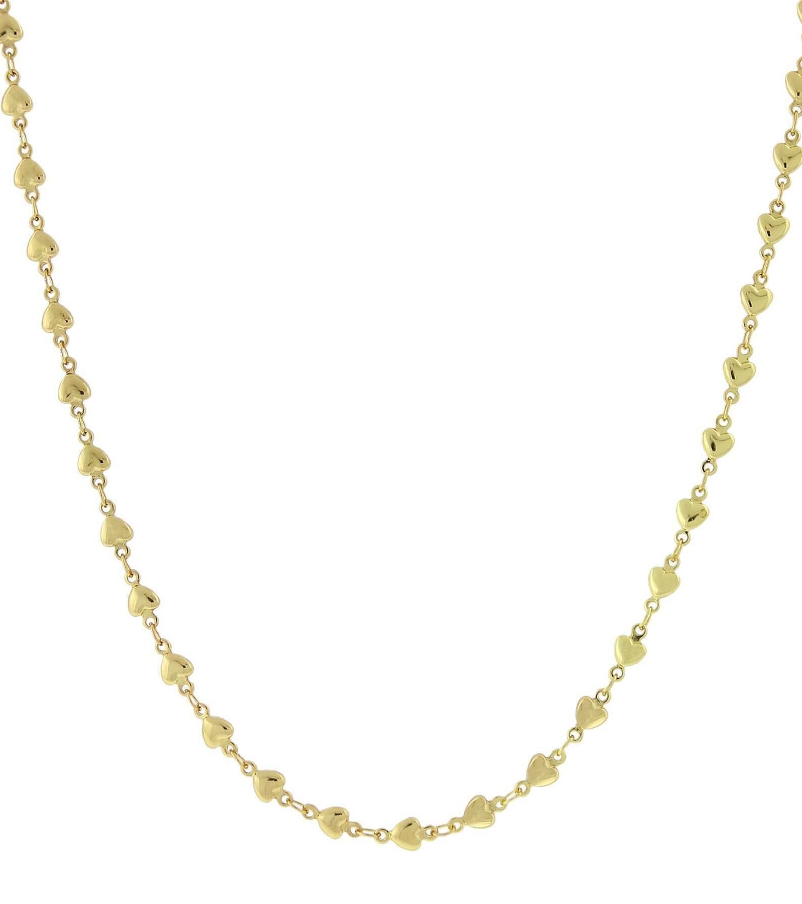 1928 Jewelry Gold Station Heart Necklace 16"