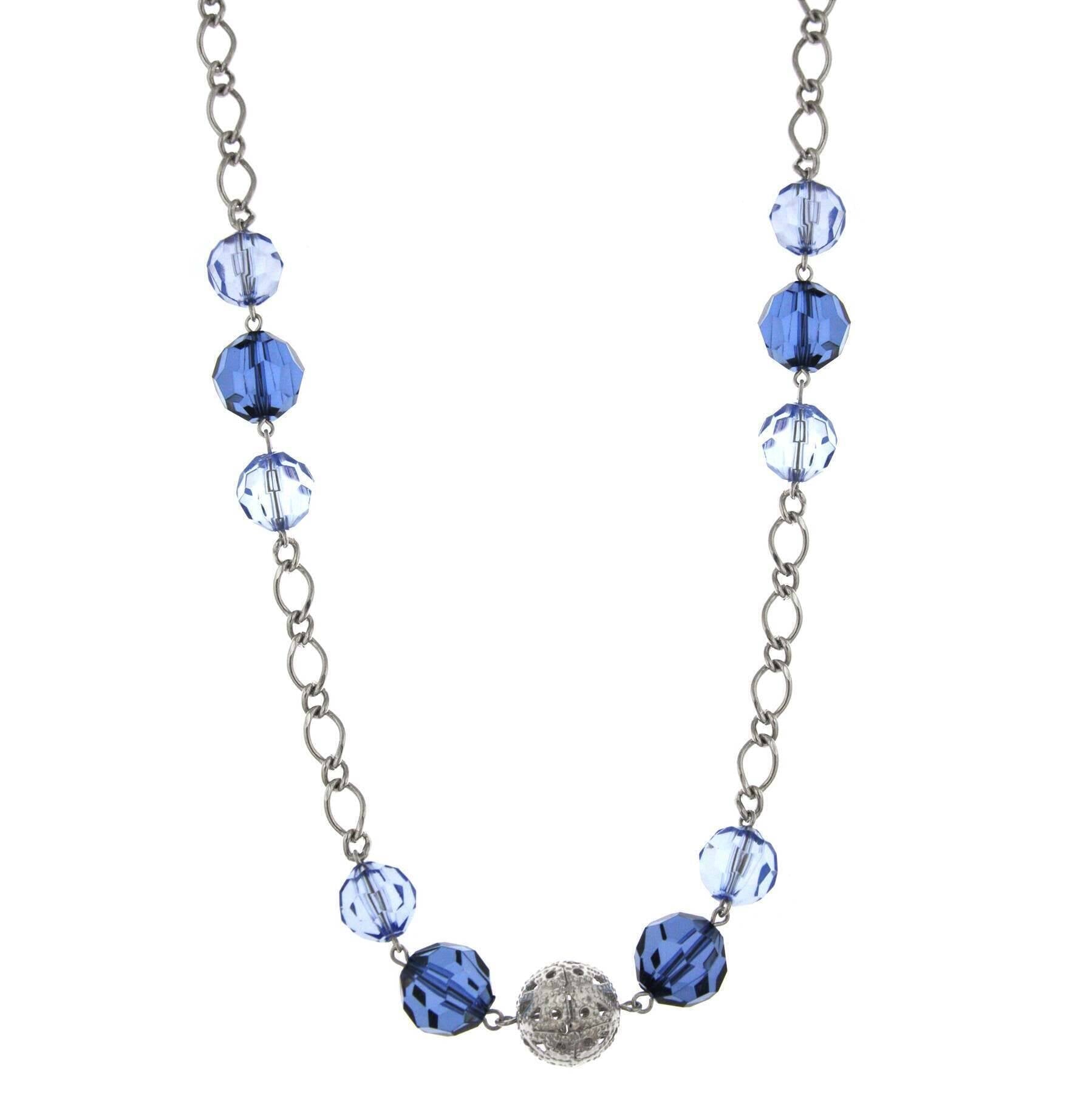 1928 Jewelry Multi Color Beaded Long Necklace 44"