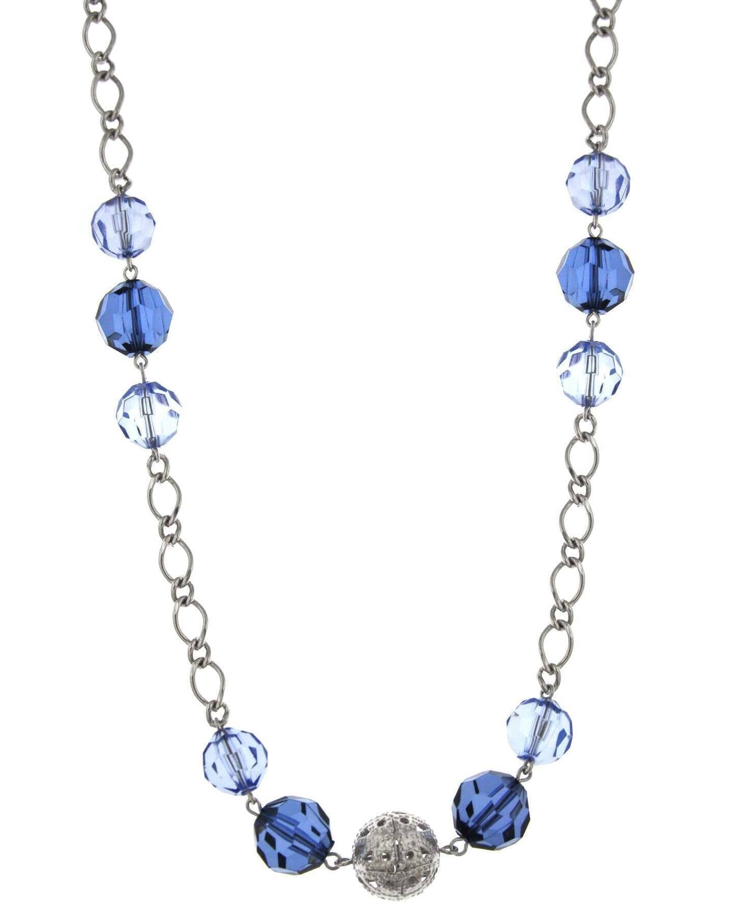 1928 Jewelry Multi Color Beaded Long Necklace 44"