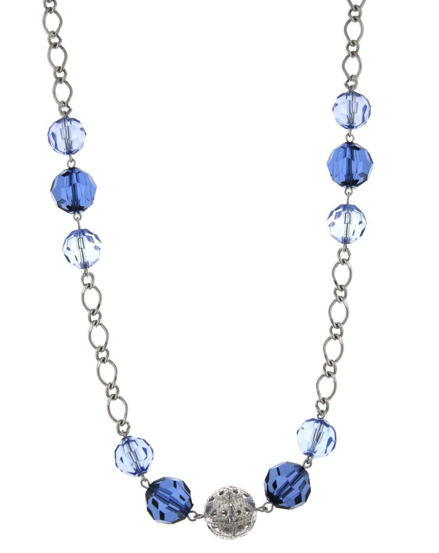 1928 Jewelry Multi Color Beaded Long Necklace 44"