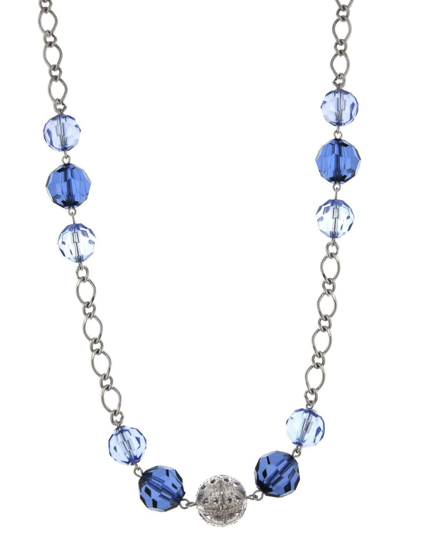 1928 Jewelry Multi Color Beaded Long Necklace 44"