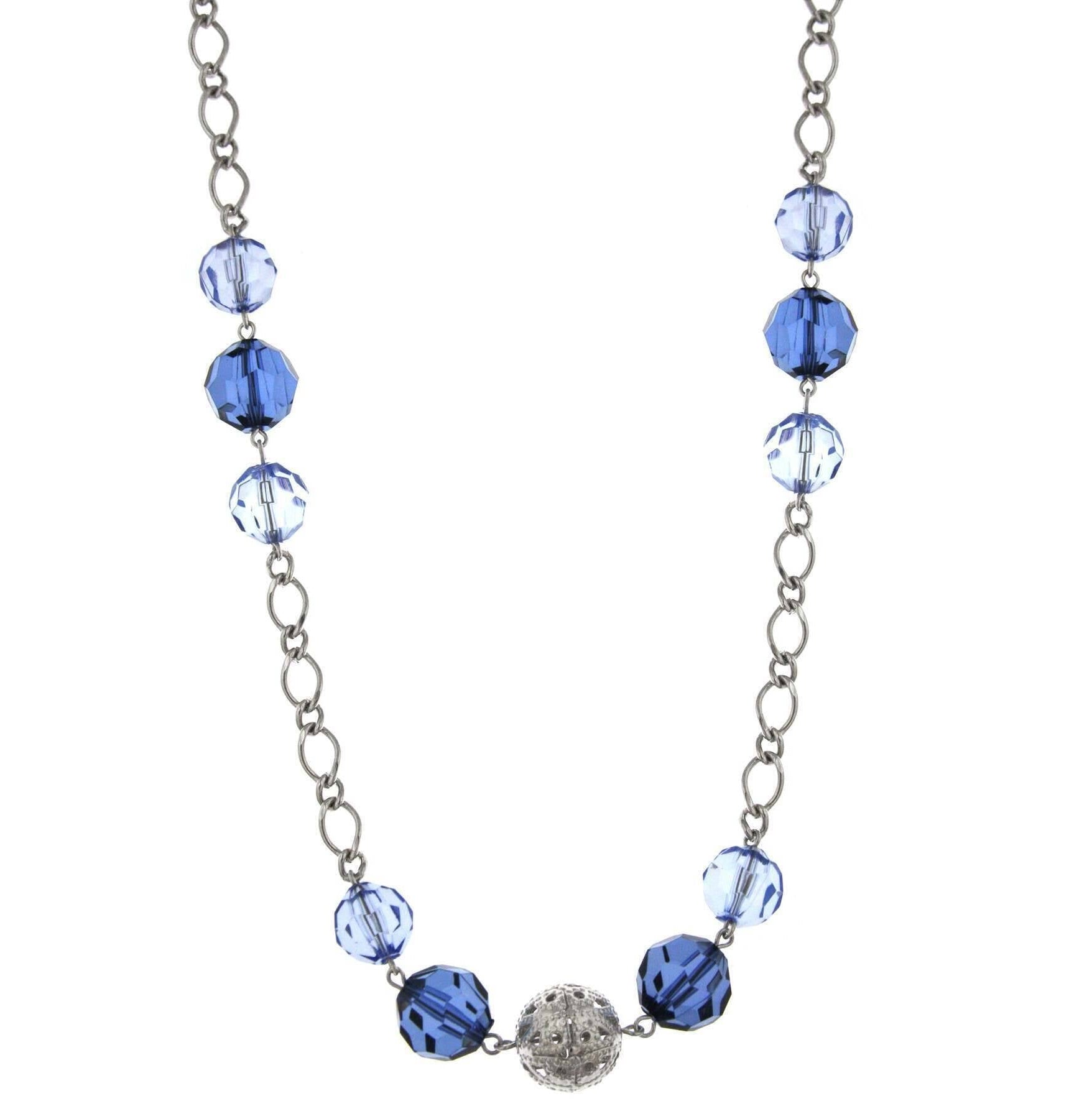 1928 Jewelry Multi Color Beaded Long Necklace 44"