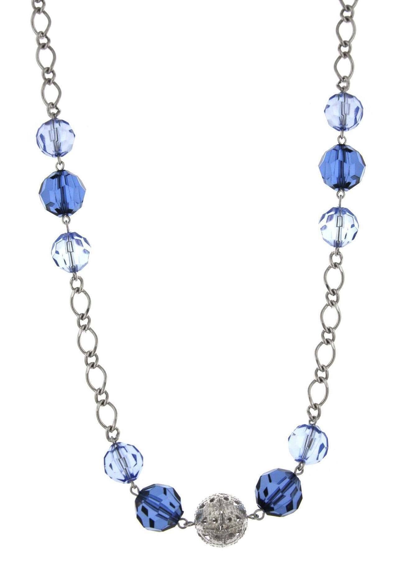 1928 Jewelry Multi Color Beaded Long Necklace 44"