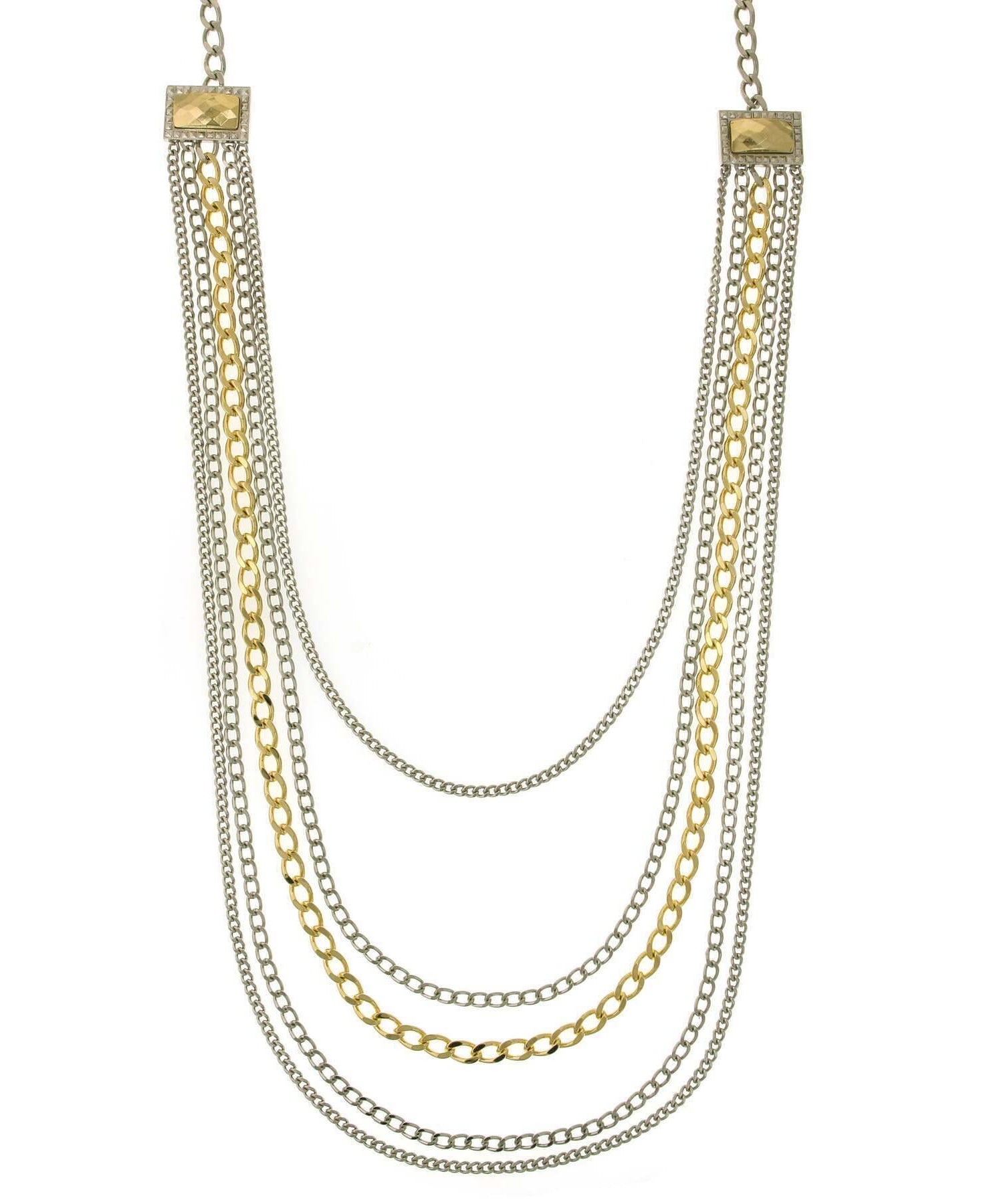 1928 Jewelry Fusion Lux Draped Chain Necklace 26"