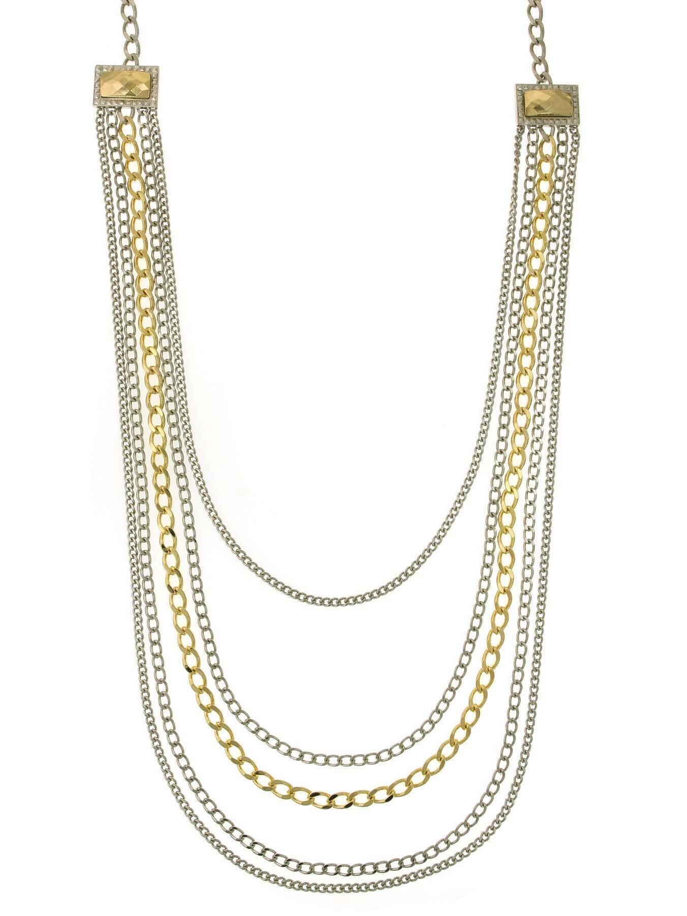 1928 Jewelry Fusion Lux Draped Chain Necklace 26"