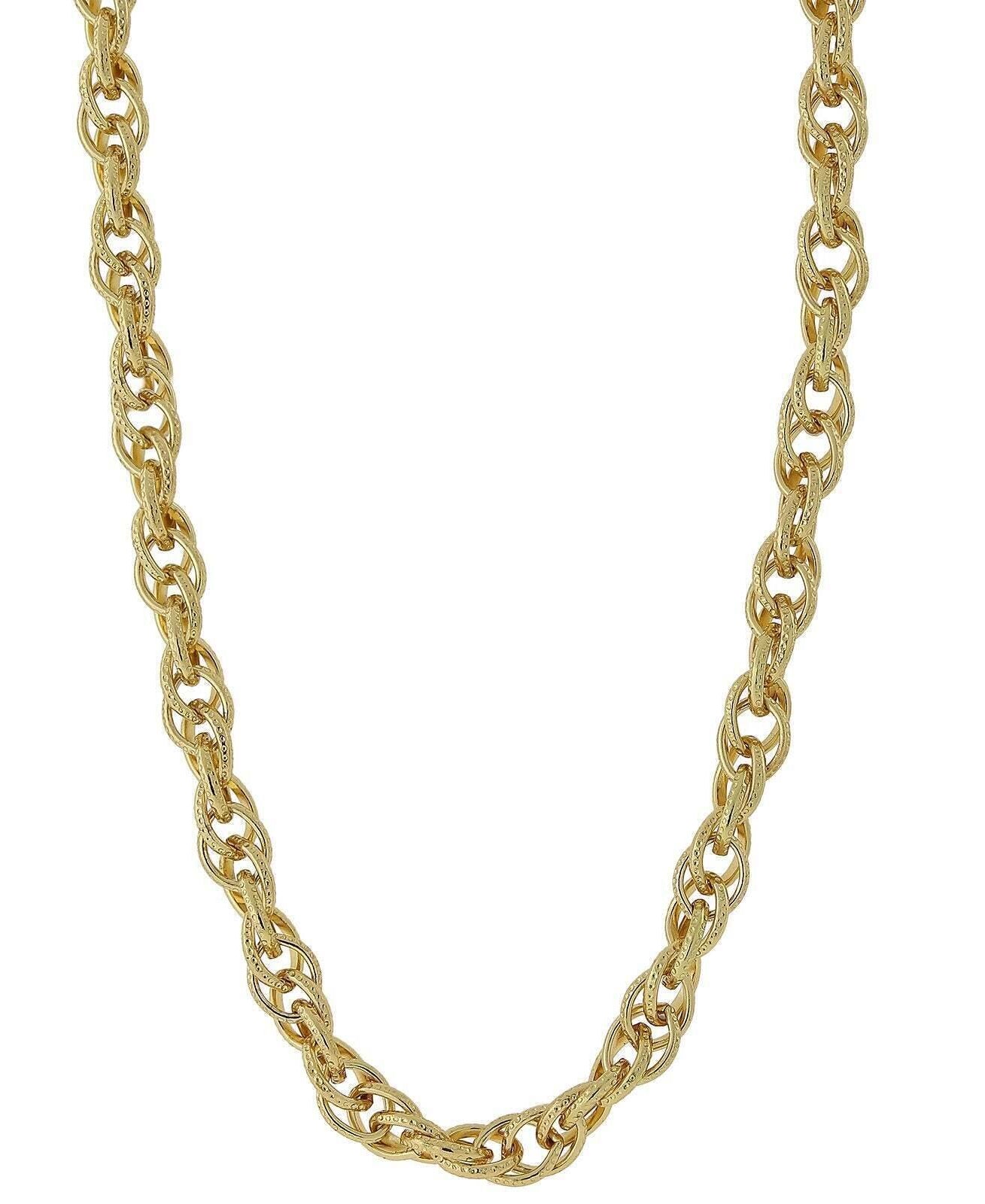 2028 Jewelry Classic Curb Knurled Link Chain Necklace 30