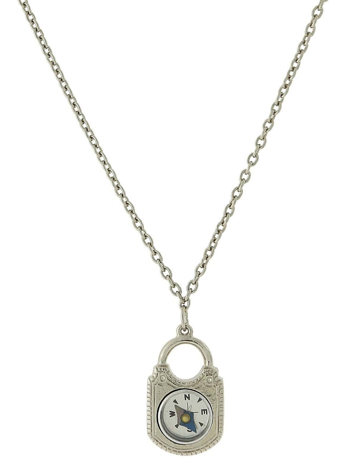 1928 Jewelry Petite Compass Pendant Necklace 24"