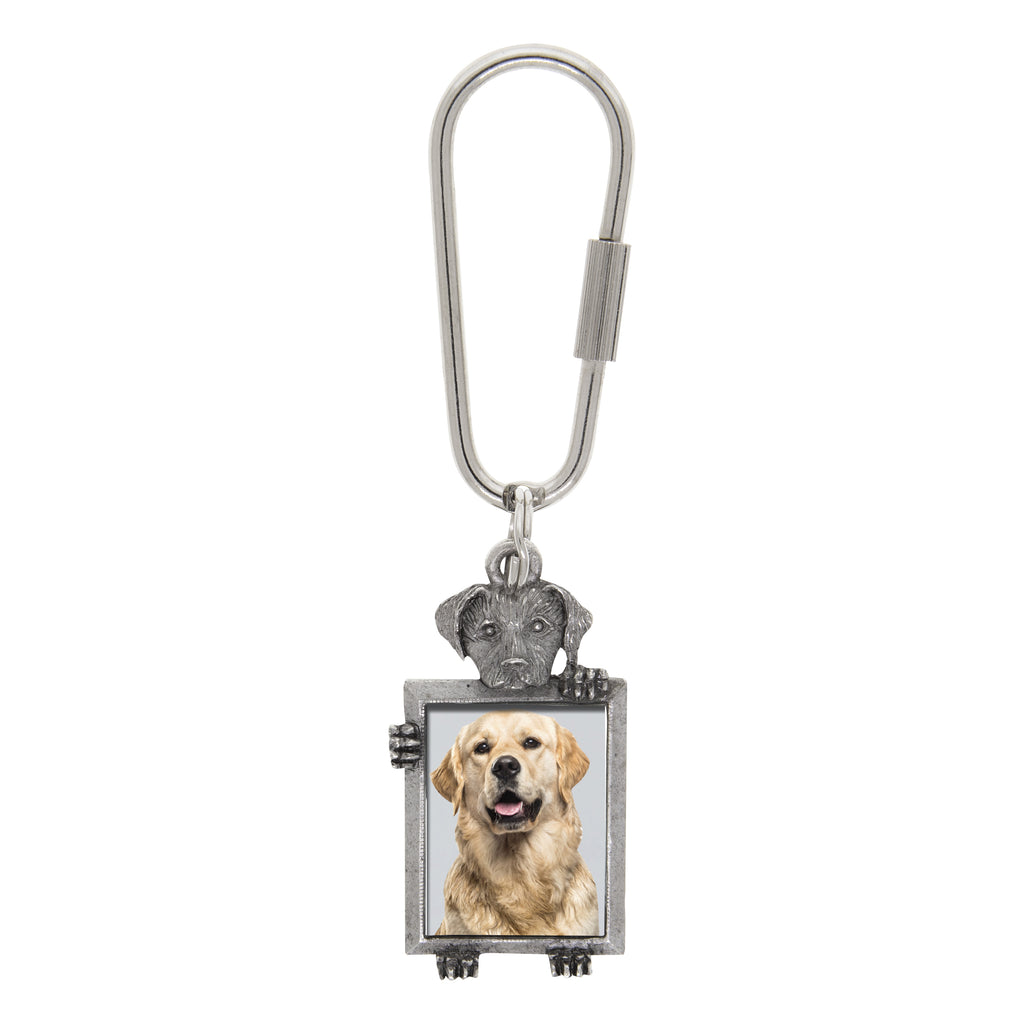 Dog Picture Keychain (Golden Retriever)