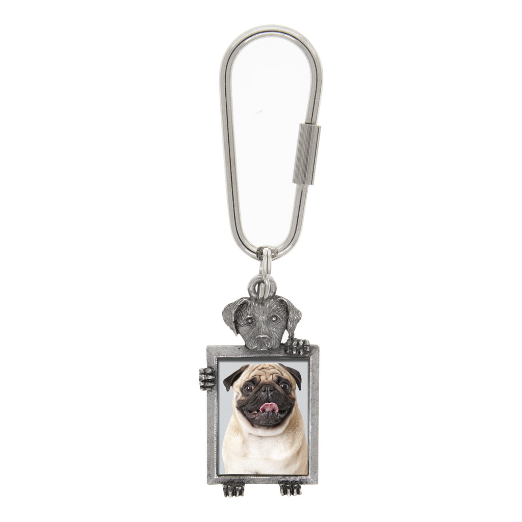Dog Picture Keychain (Pug)