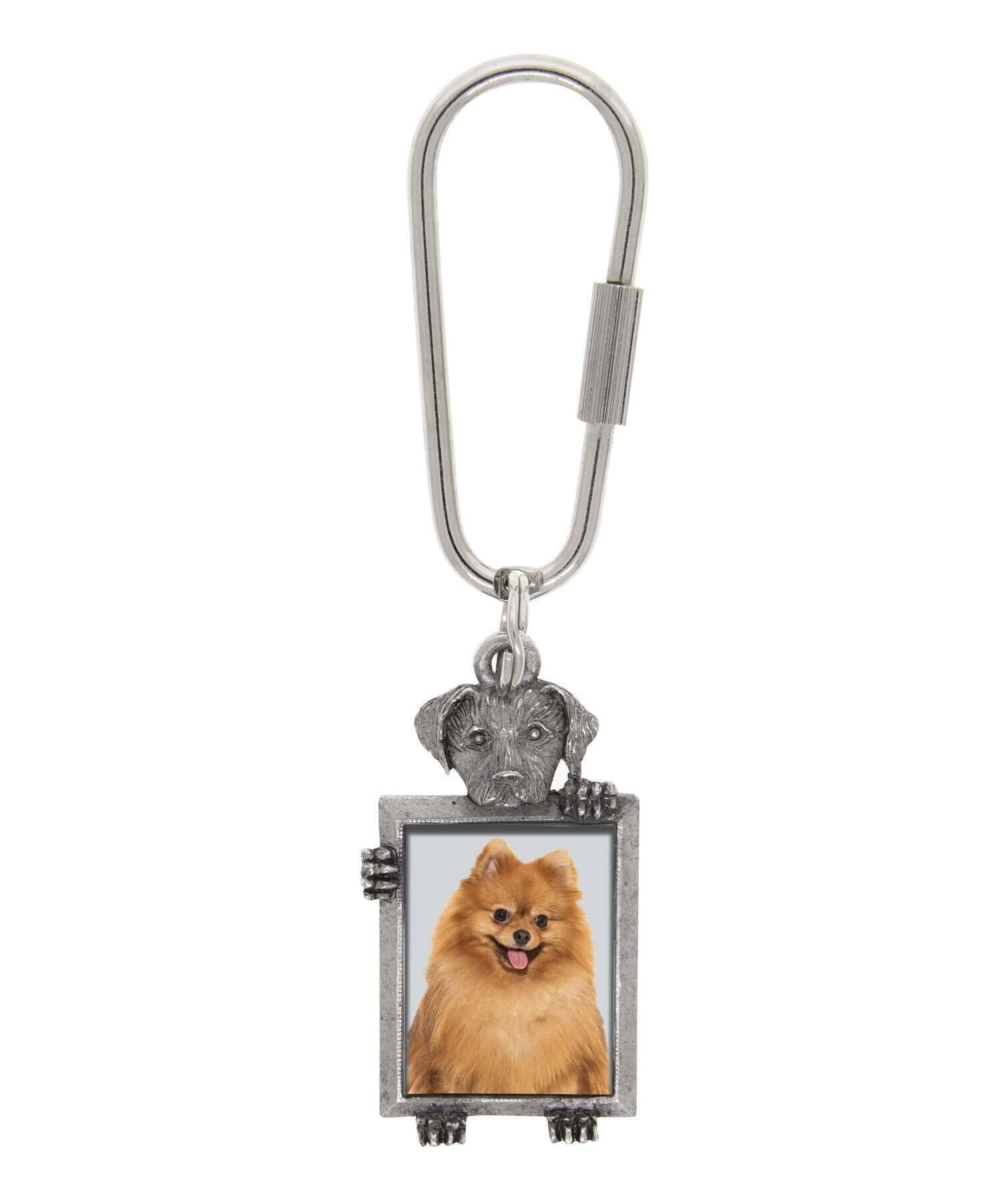 1928 Jewelry Dog Picture Carabiner Key Chain