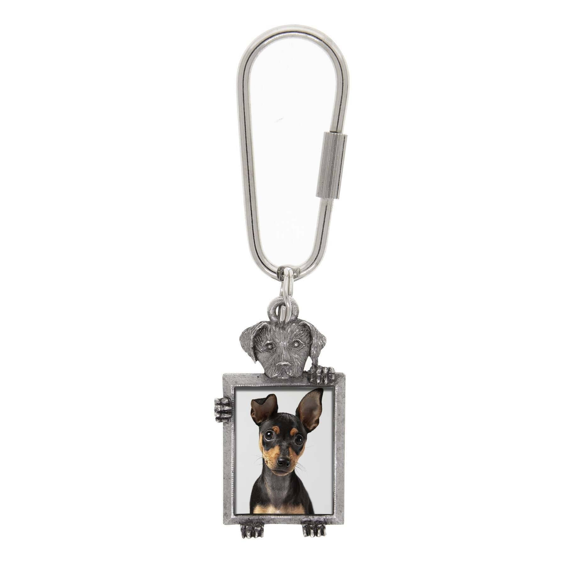 1928 Jewelry Dog Picture Carabiner Key Chain