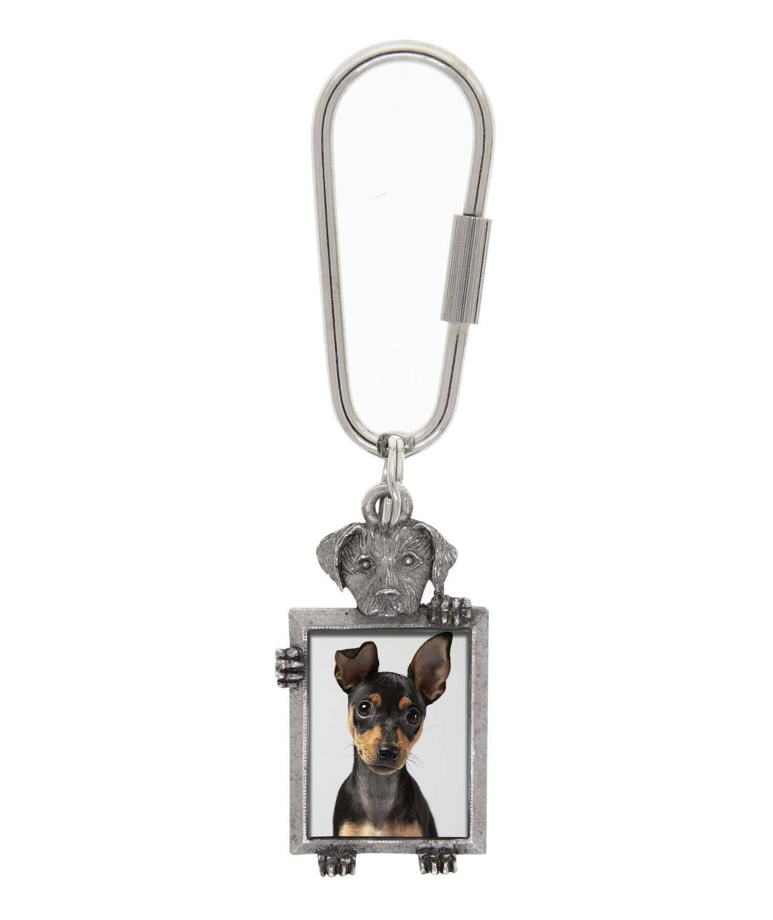 1928 Jewelry Dog Picture Carabiner Key Chain