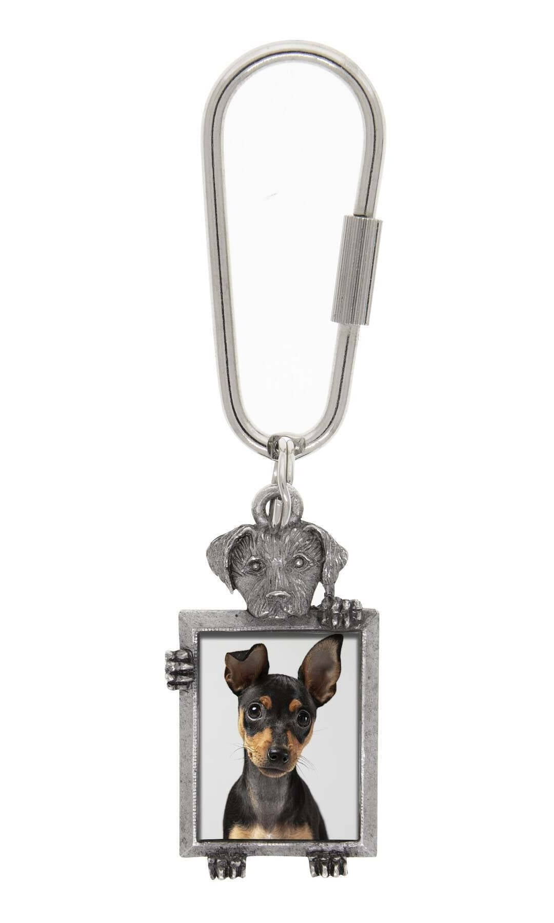 1928 Jewelry Dog Picture Carabiner Key Chain