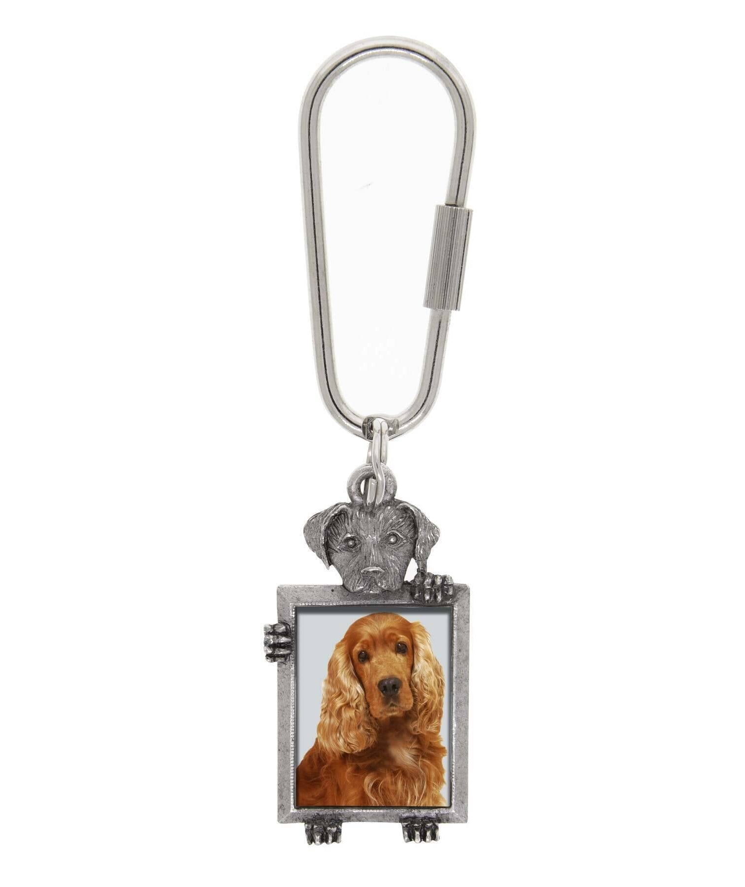 1928 Jewelry Dog Picture Carabiner Key Chain