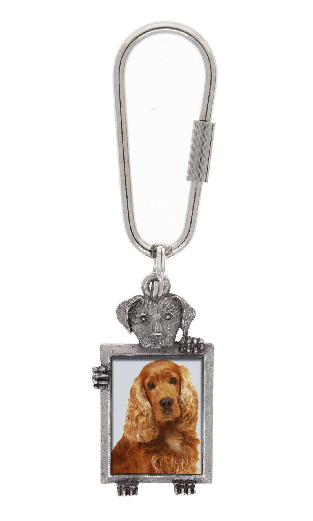 1928 Jewelry Dog Picture Carabiner Key Chain