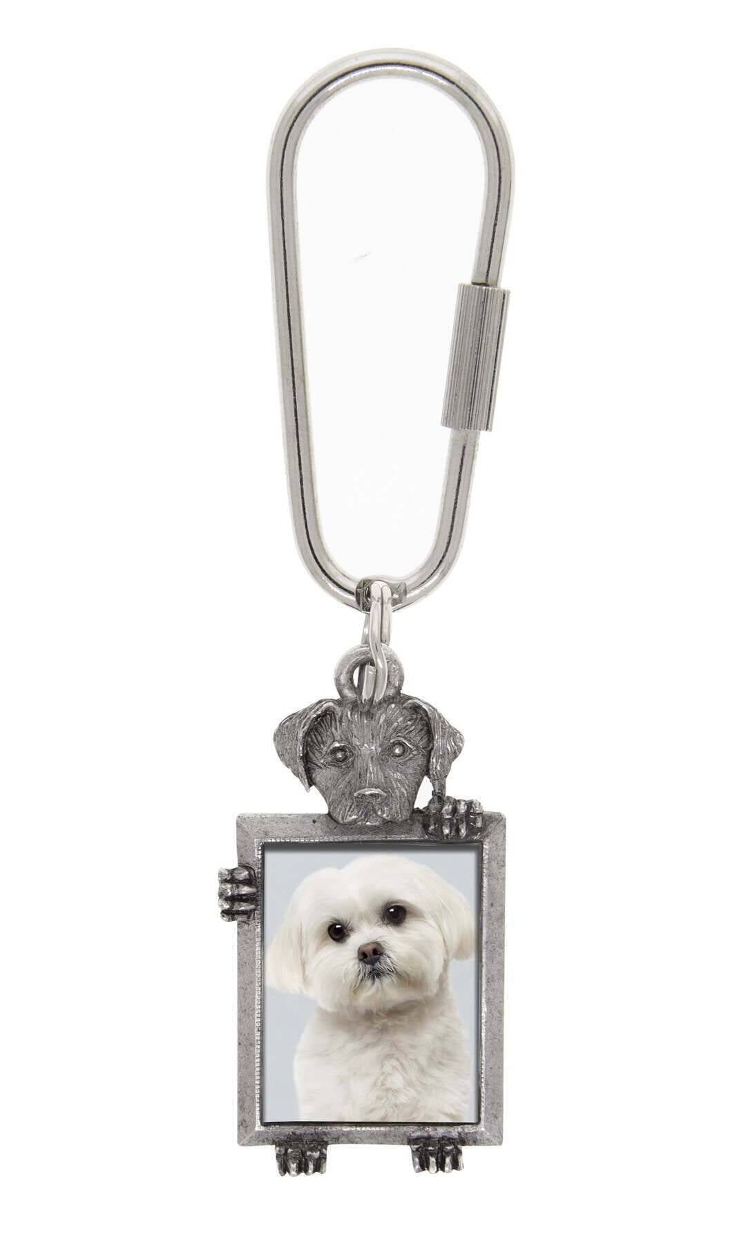 1928 Jewelry Dog Picture Carabiner Key Chain
