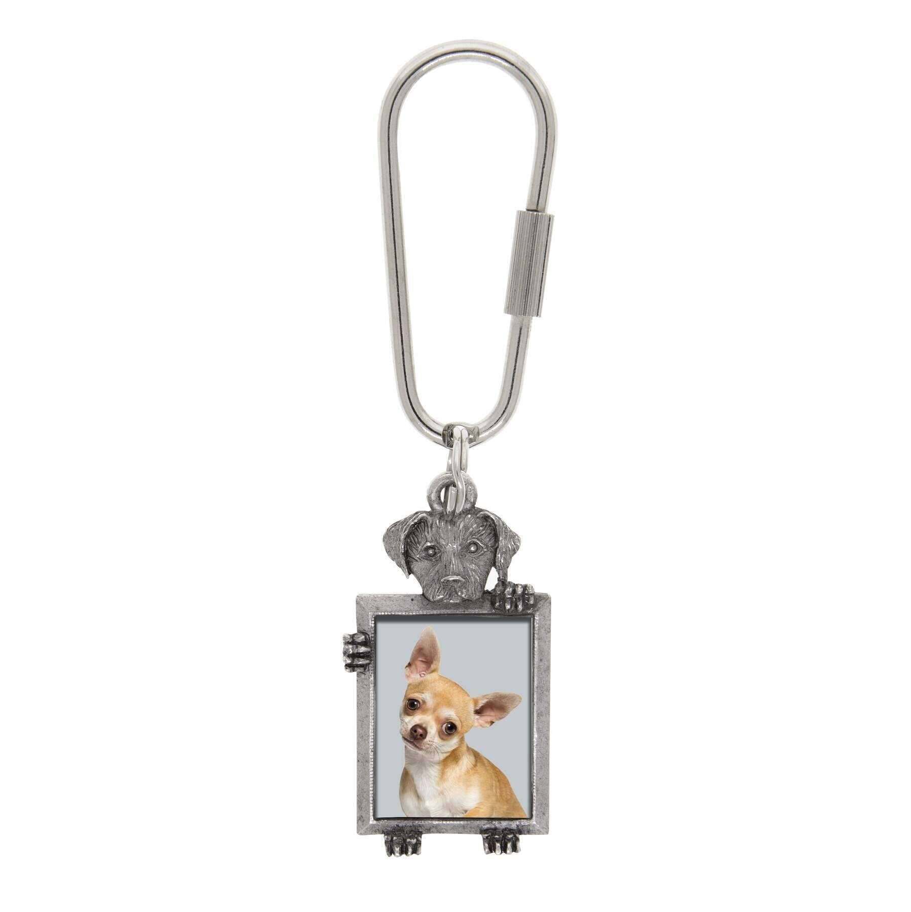 1928 Jewelry Dog Picture Carabiner Key Chain