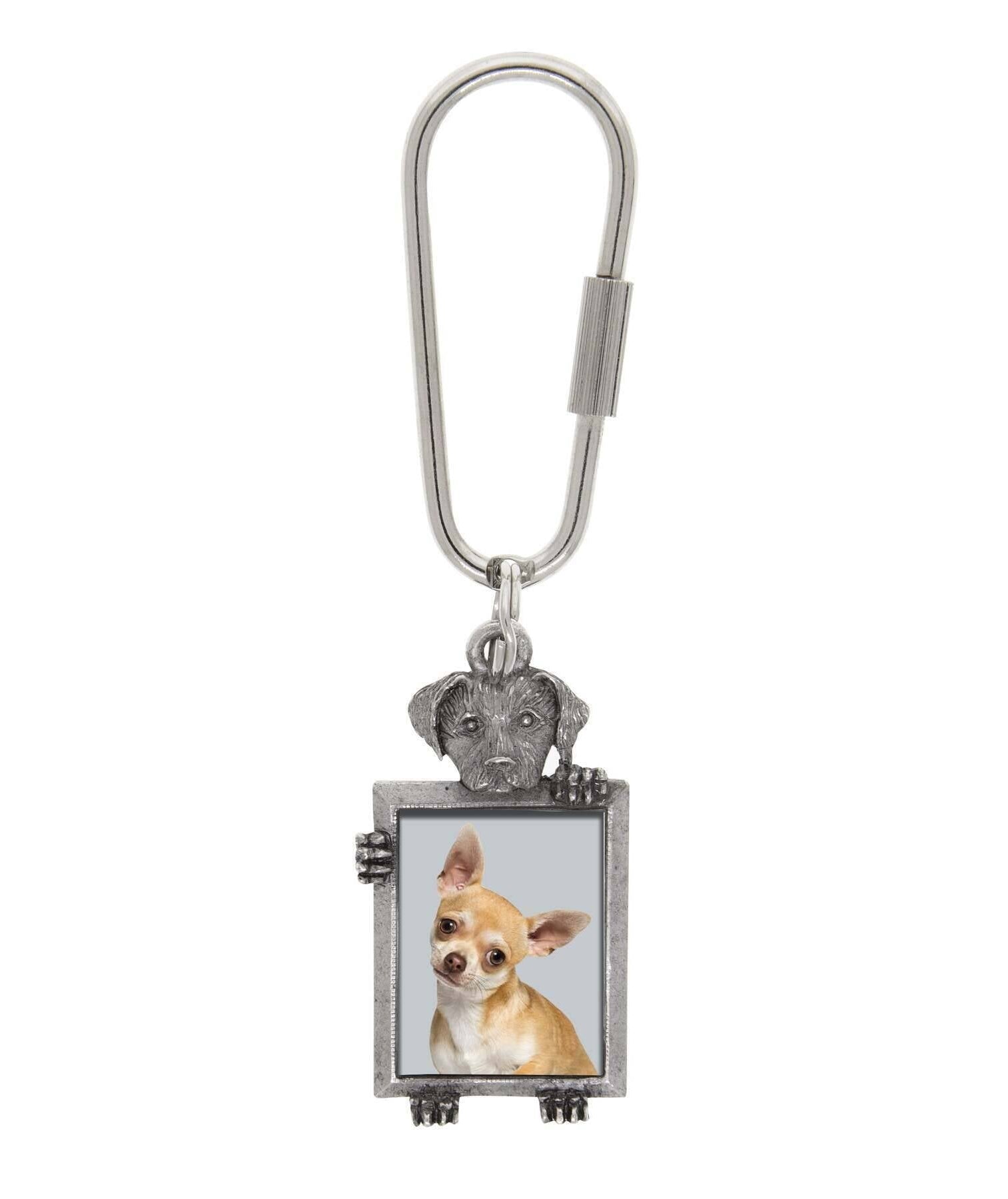 1928 Jewelry Dog Picture Carabiner Key Chain