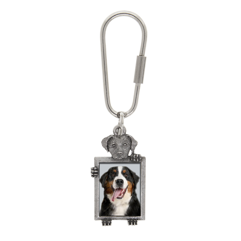 Dog Picture Keychain (Bernese Mountain Dog)