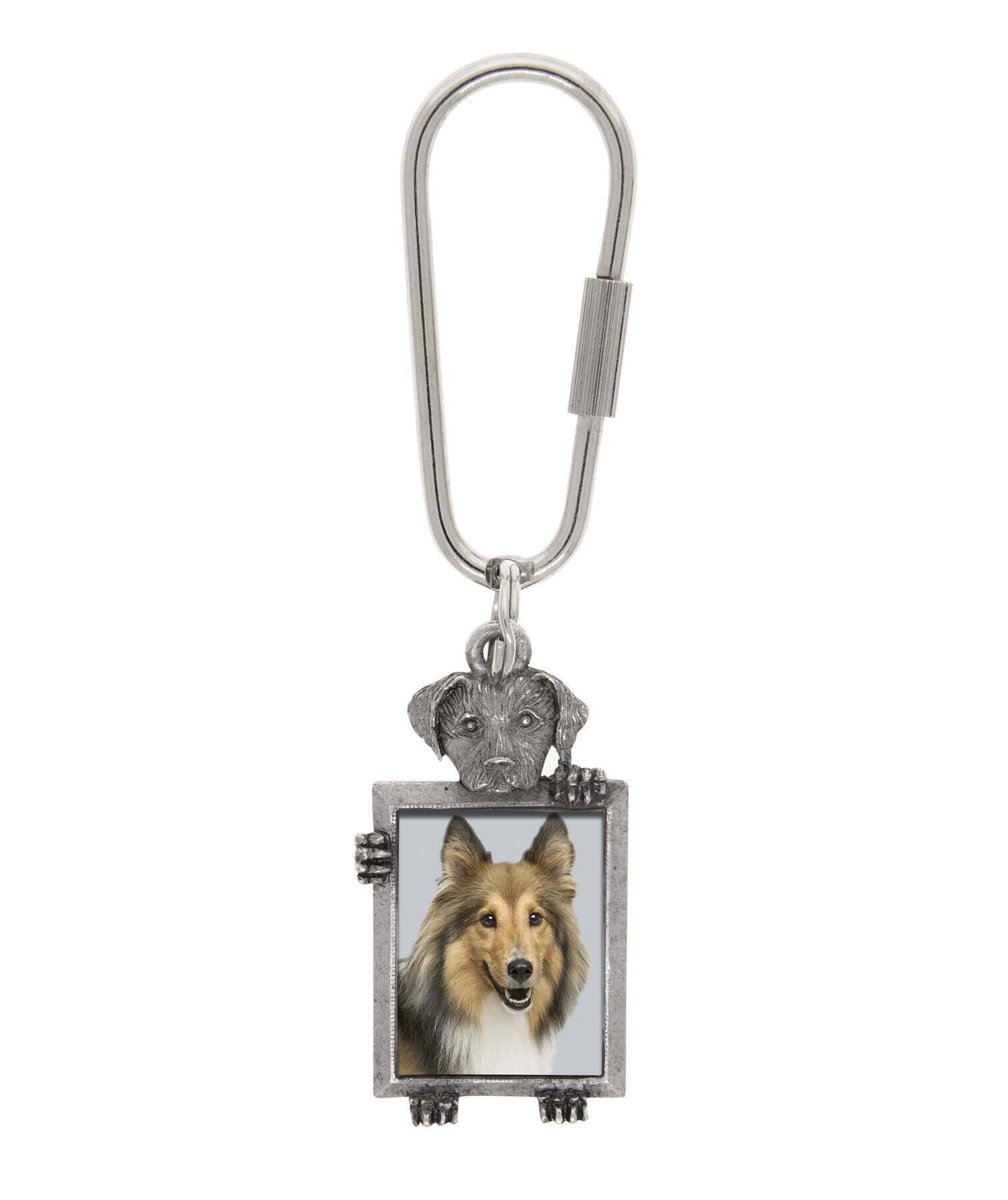 1928 Jewelry Dog Picture Carabiner Key Chain