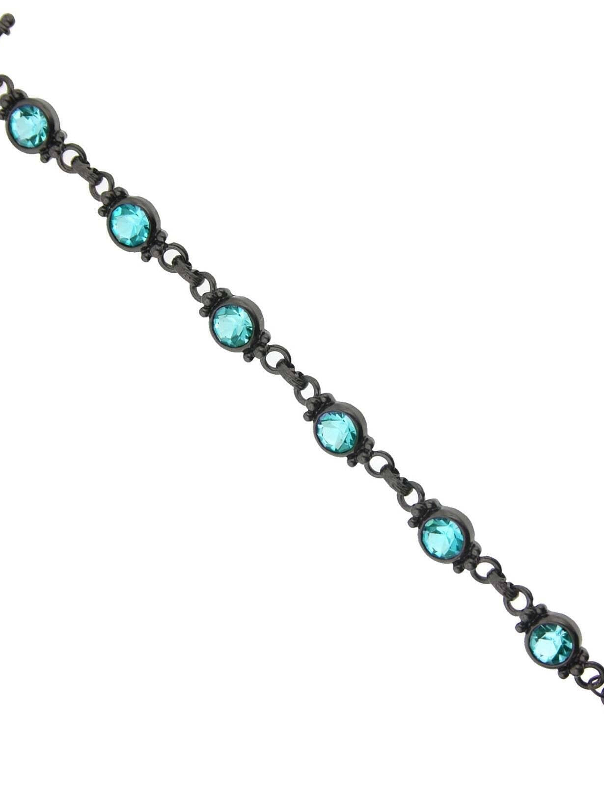 1928 Jewelry Classic Round Crystal Link Toggle Bracelet