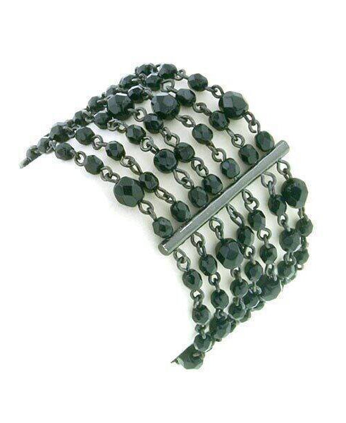 Antiquities Couture Black Bead Beloved Multi-Row Bracelet