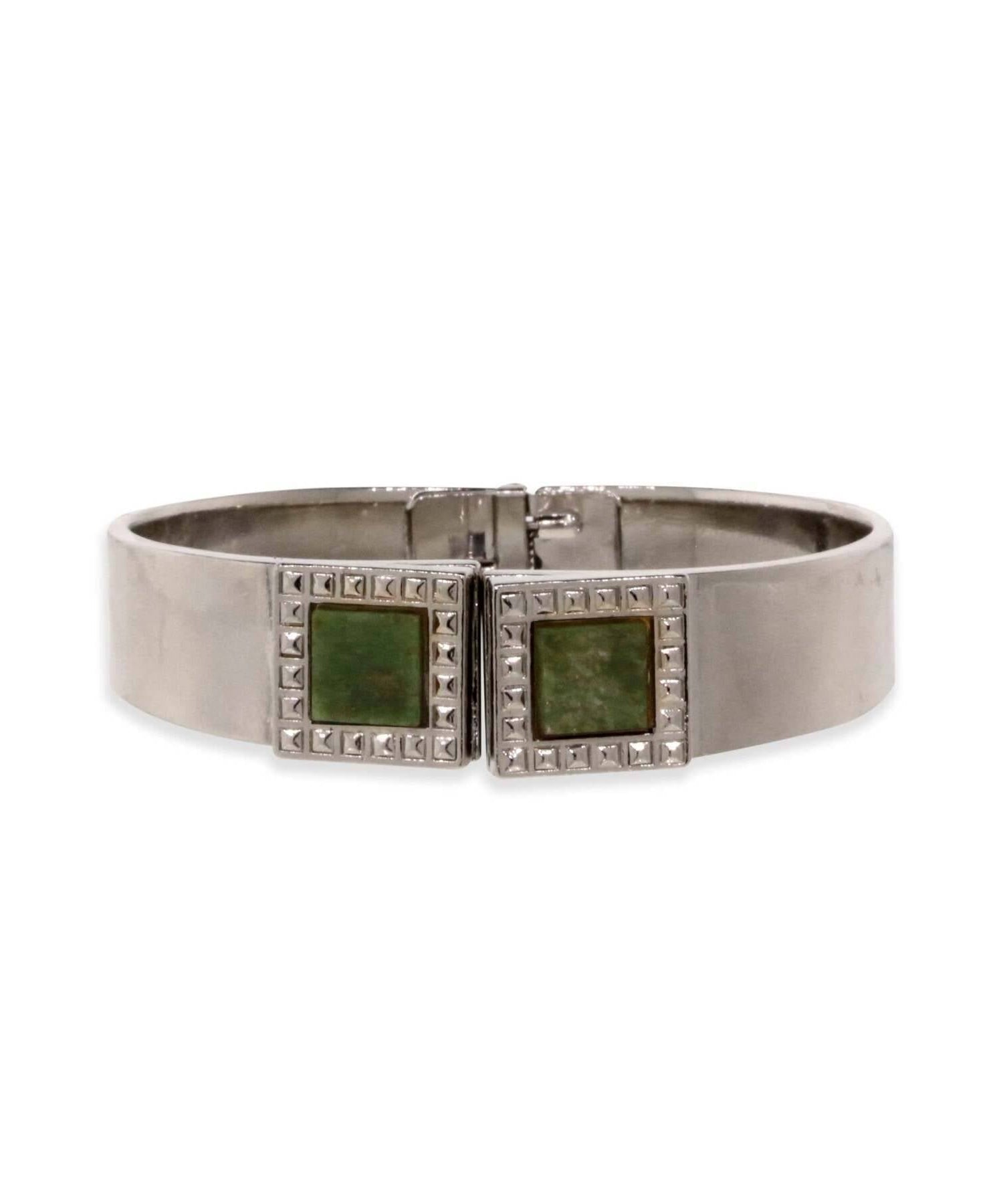 1928 Jewelry Gemstone Square Spring Bracelet