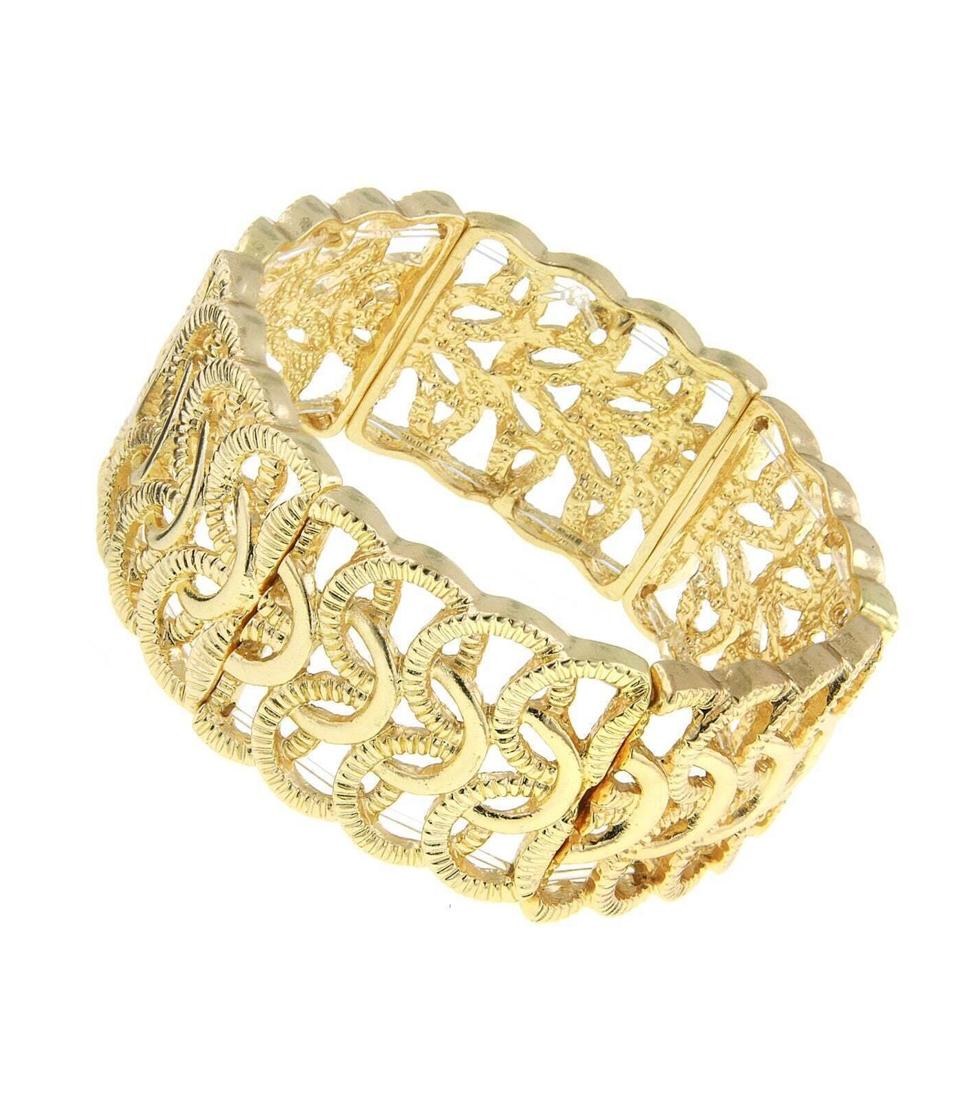 2028 Jewelry Woven Loop Stretch Bracelet