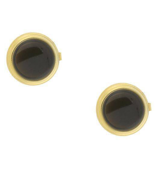 1928 Jewelry CUFF IT!¨ Cufflinks Blue Enamel Transparency Button Cover