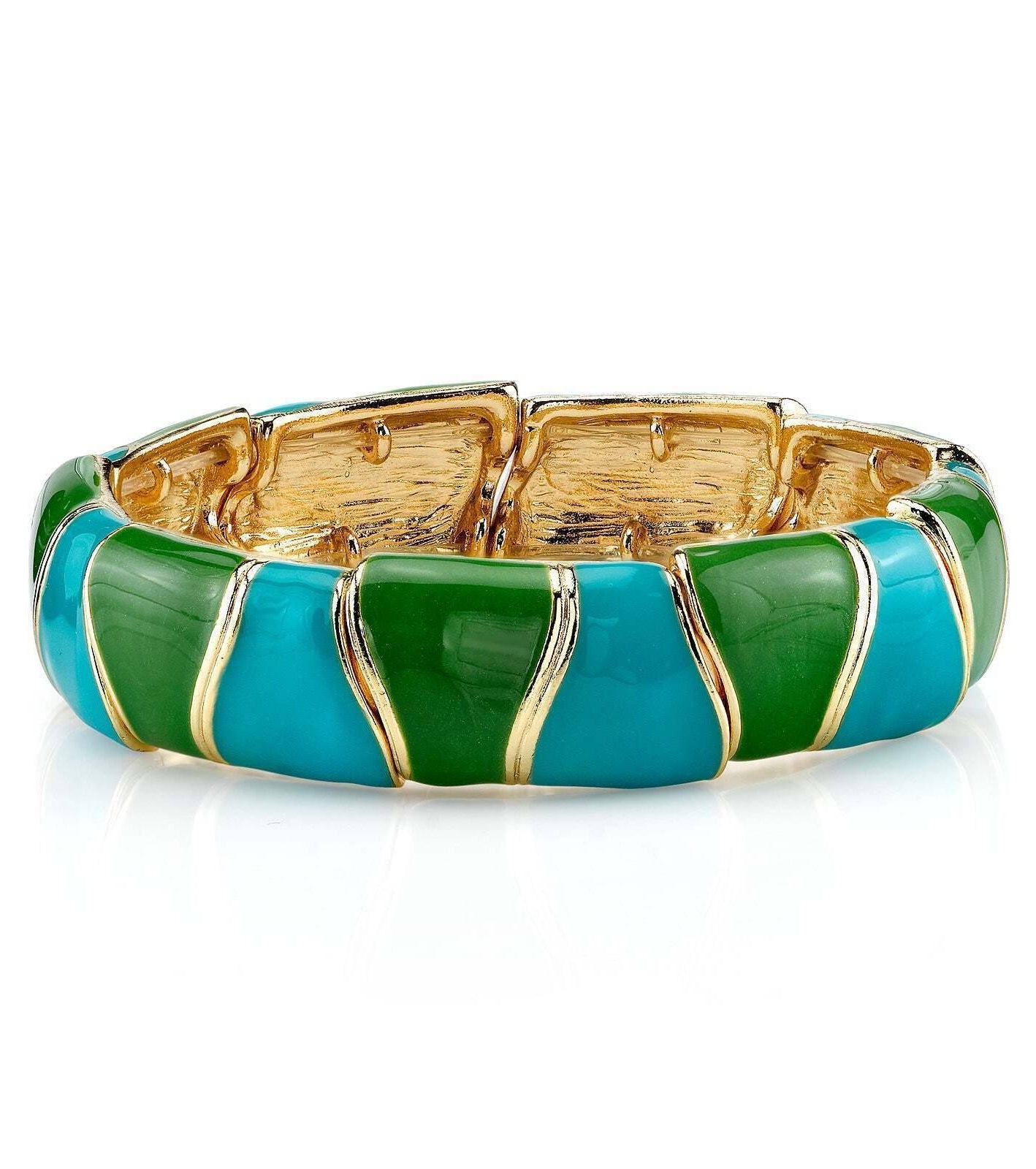 2028 Jewelry Wave Hand Enameled Stretch Bracelet
