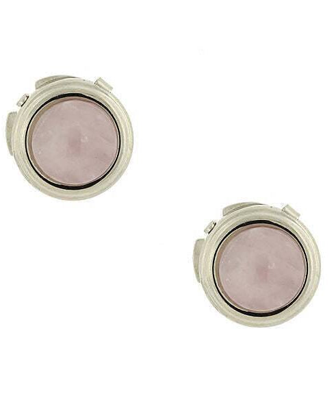 1928 Jewelry CUFF IT!¨ Cufflinks Genuine Gemstone Round Button Covers