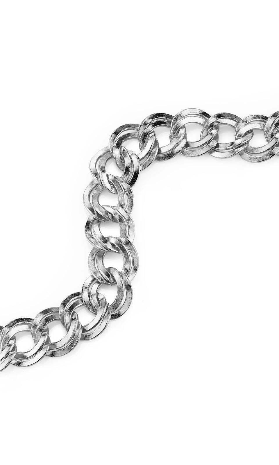 2028 Jewelry Silver Curb Link Chain Toggle Bracelet