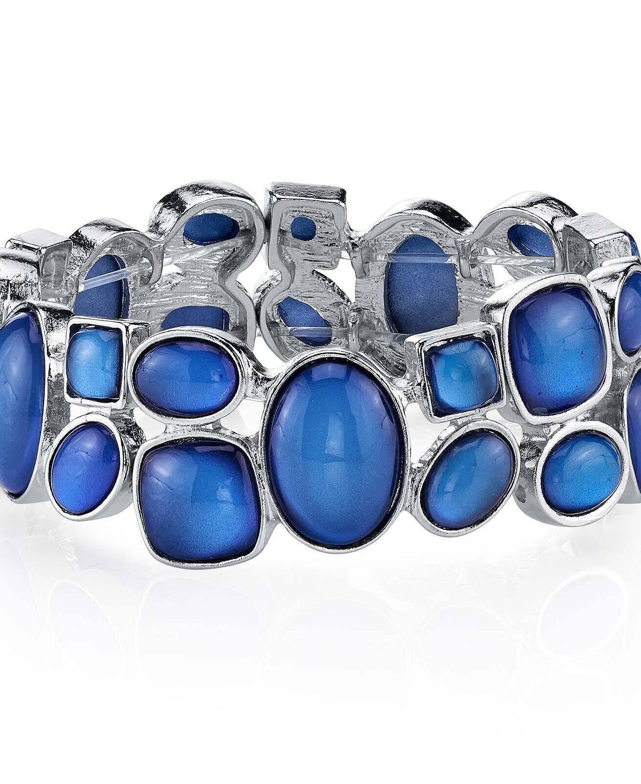 2028 Jewelry Retro Multi Shape Stone Stretch Bracelet