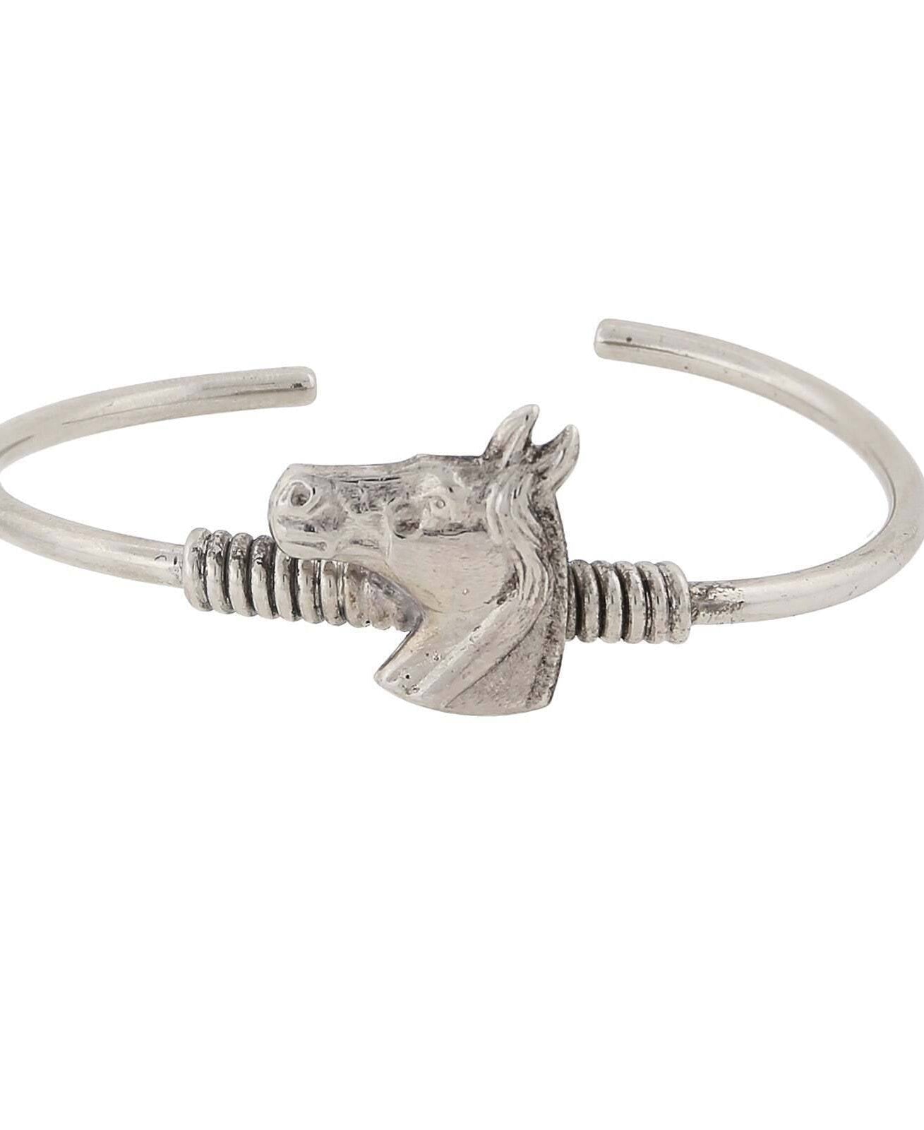 1928 Jewelry Horse Spring Hinge Bracelet